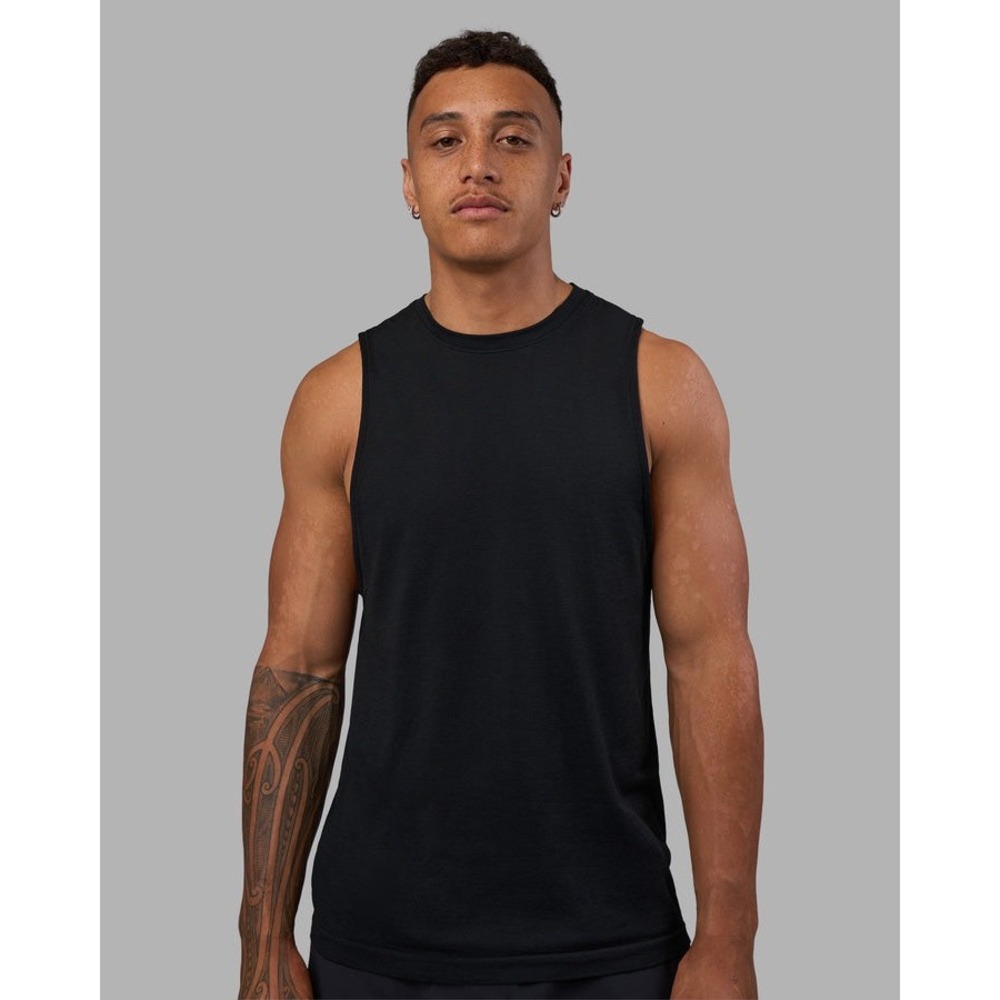 LSKD AeroFLX+ Seamless Muscle Tank Black Marl Small New With‎ Tags